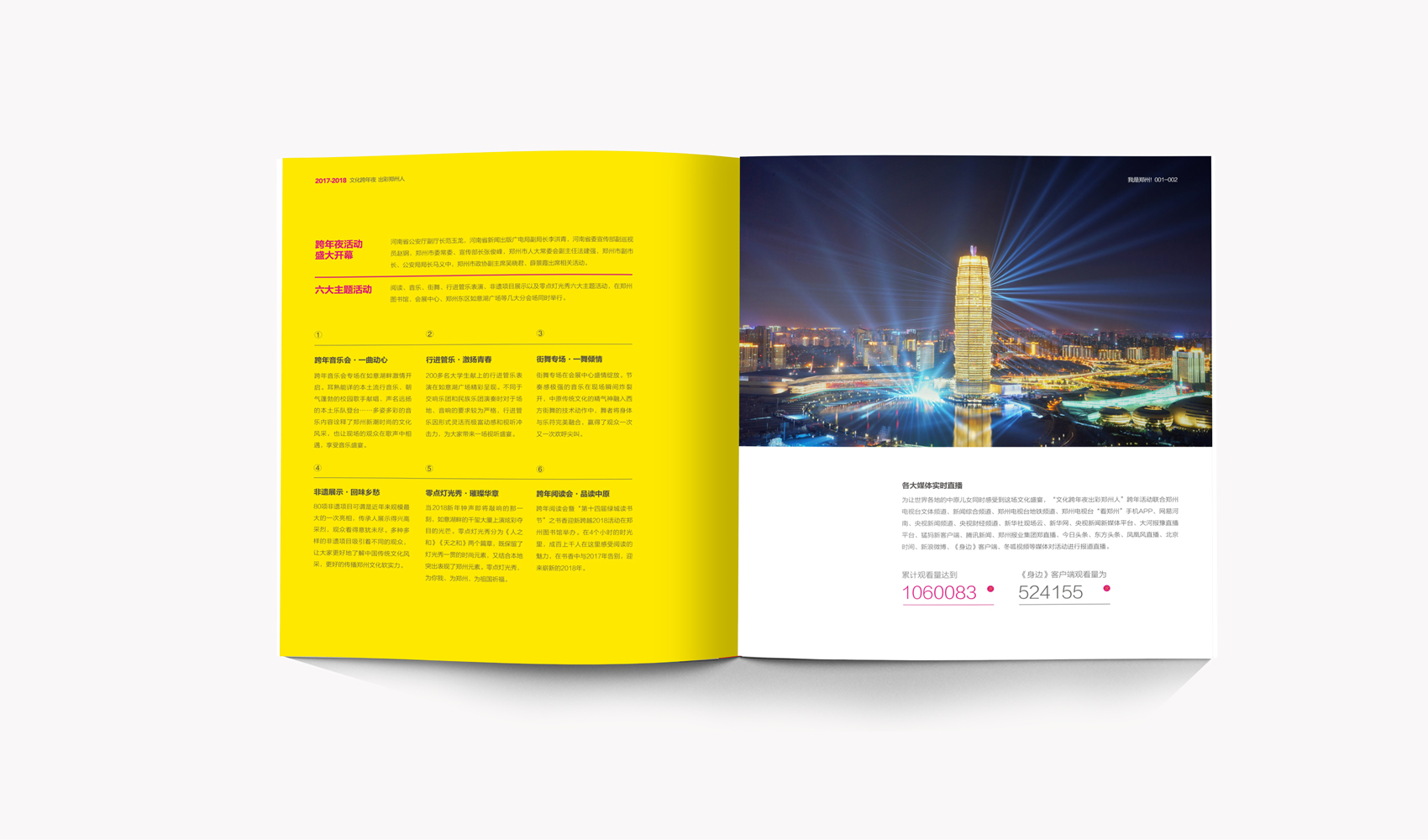 文化跨年夜 出彩鄭州人-畫冊設計