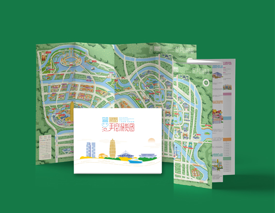 鄭東新區(qū)手繪游覽圖