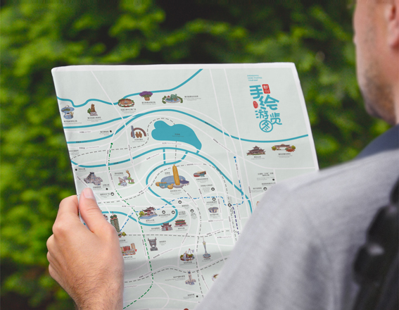 鄭州手繪游覽圖
