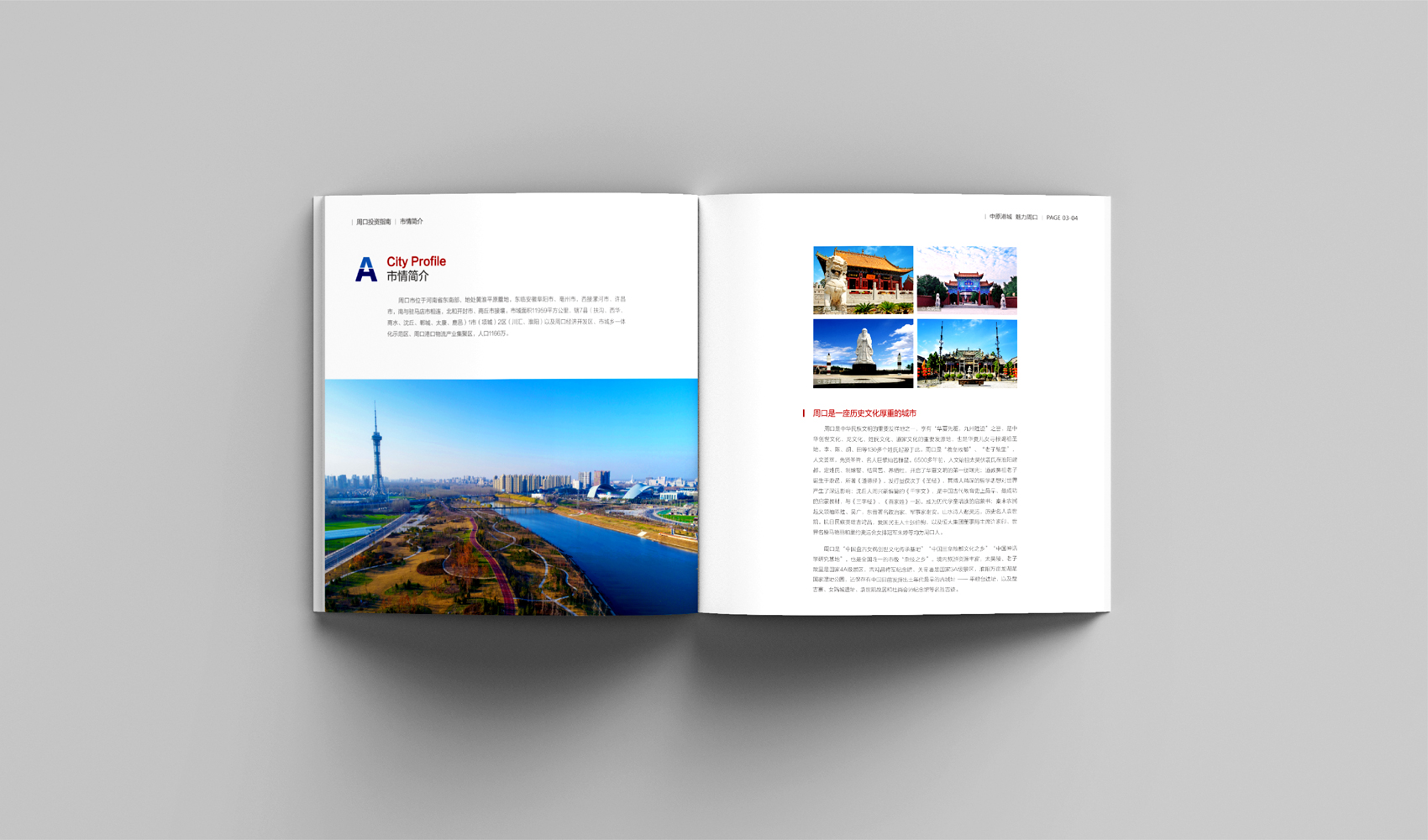 中原港城 魅力周口畫冊設計