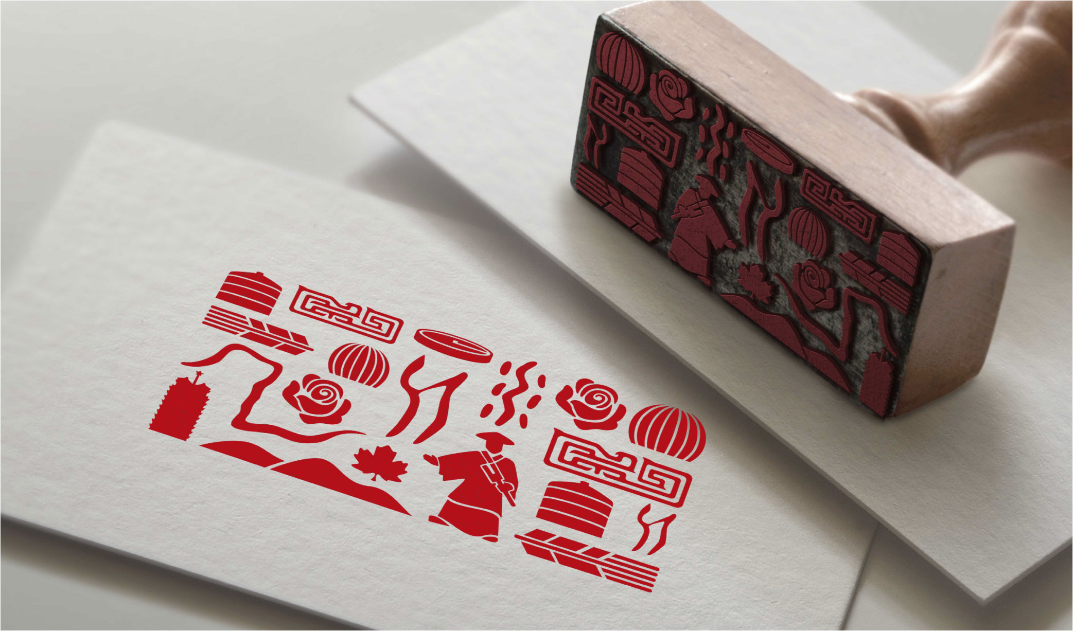 水凈人和黨旗紅展廳-品牌全案設計落地